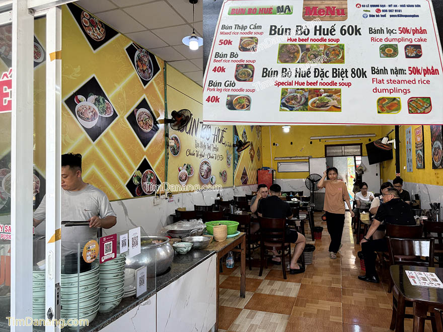 bún bò huế na lê quang đạo đà nẵng