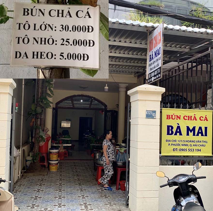 bún chả cá bà mai đà nẵng