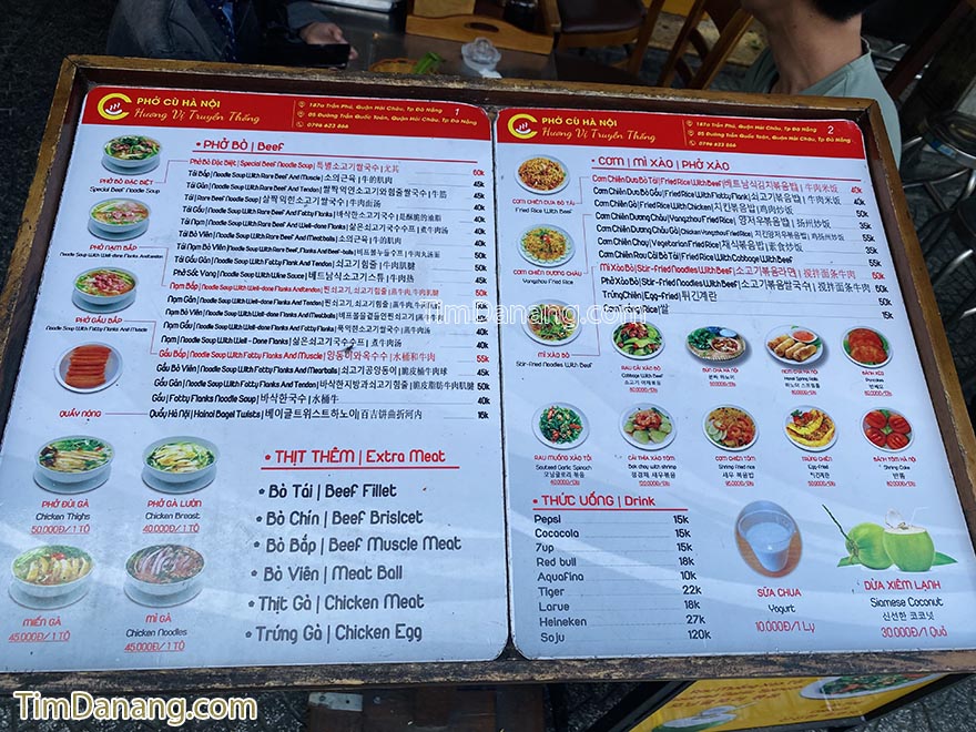 phở cù hà nội đà nẵng