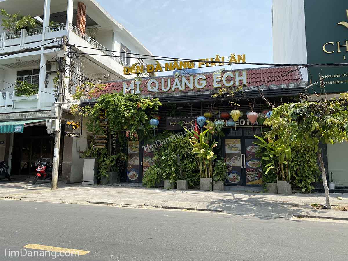 mì quảng ếch bếp trang lê hồng phong đà nẵng